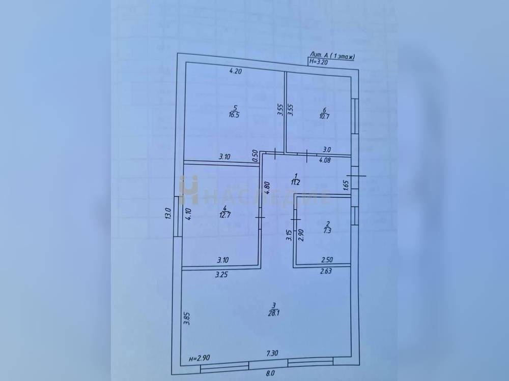 Кирпичный 1-этажный дом 89.8 м2 на участке 5 сот. ул. Виноградная - фото 16