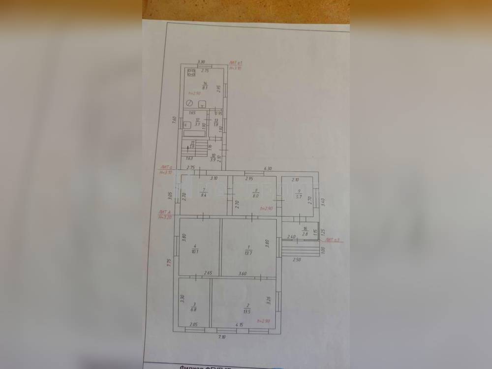 Кирпичный 1-этажный дом 102.4 м2 на участке 4.68 сот. пер. Суворова - фото 20