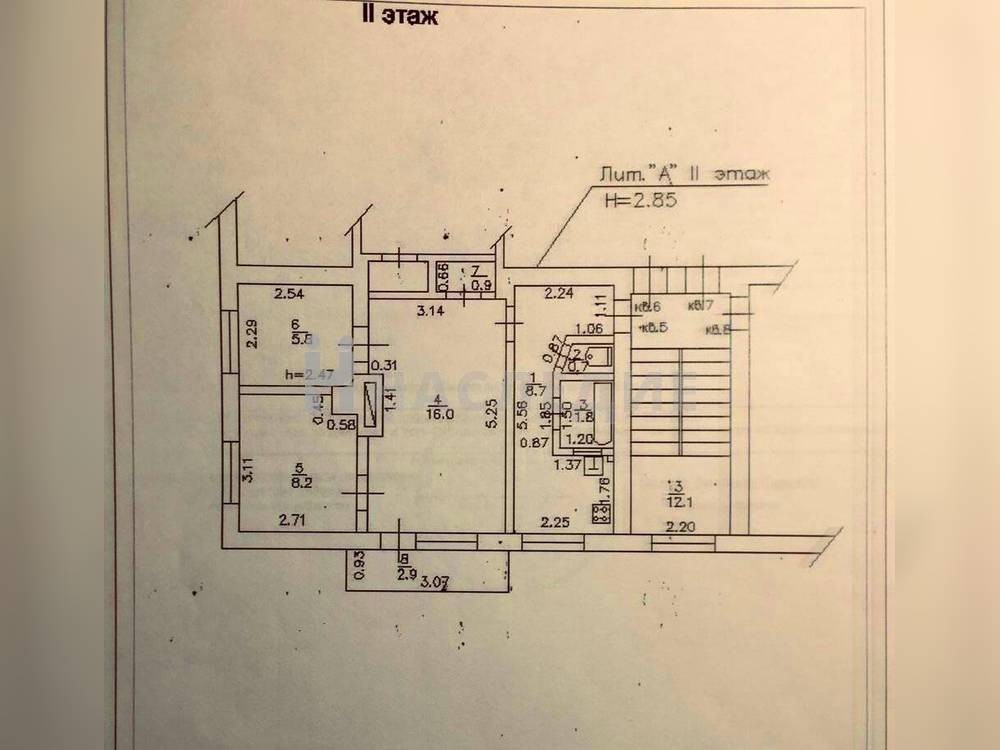 3-комнатная квартира, 42.1 м2 2/2 этаж, ул. Агаркова - фото 17